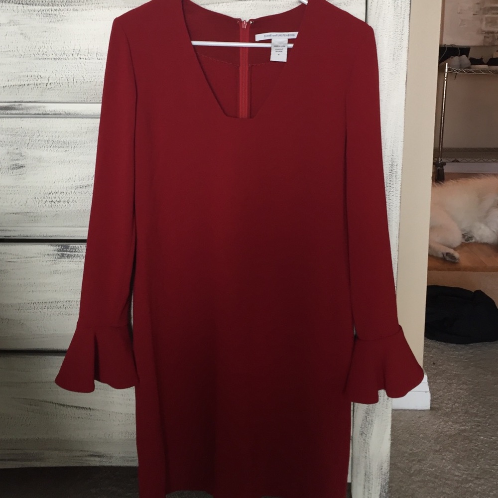 Diane Von Furstenberg red dress